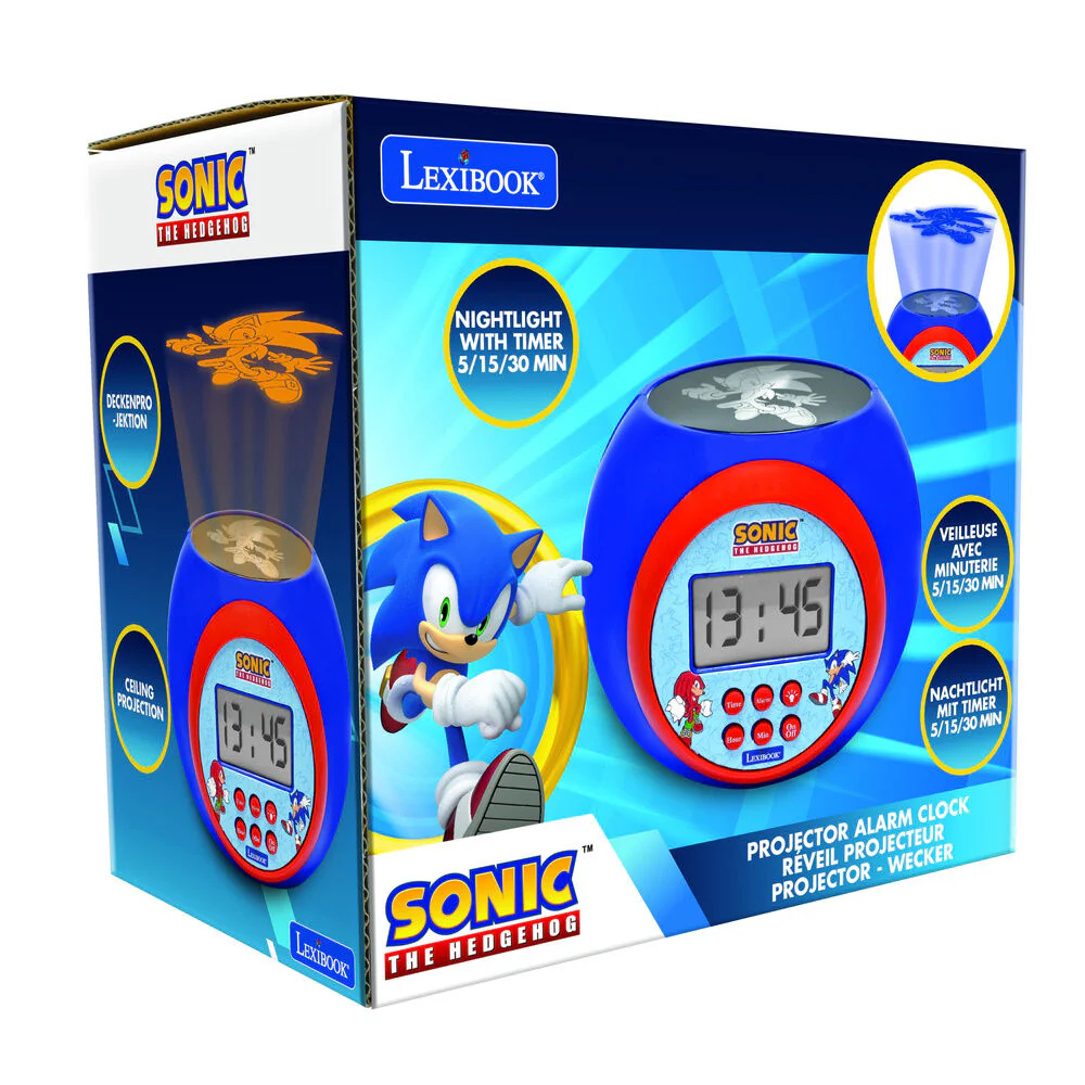 Reloj Despertador Proyector Sonic The Hedgehog - Image 2