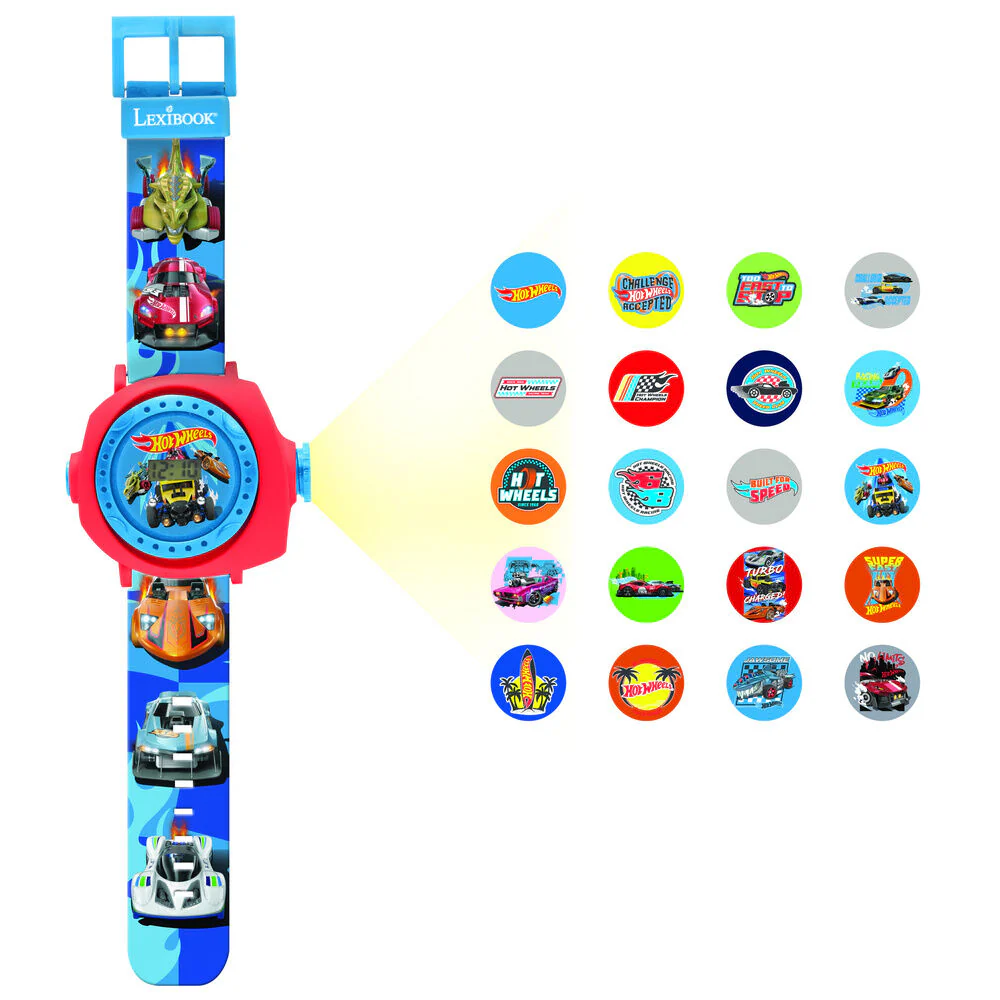 Reloj Digital Proyecciones Hot Wheels