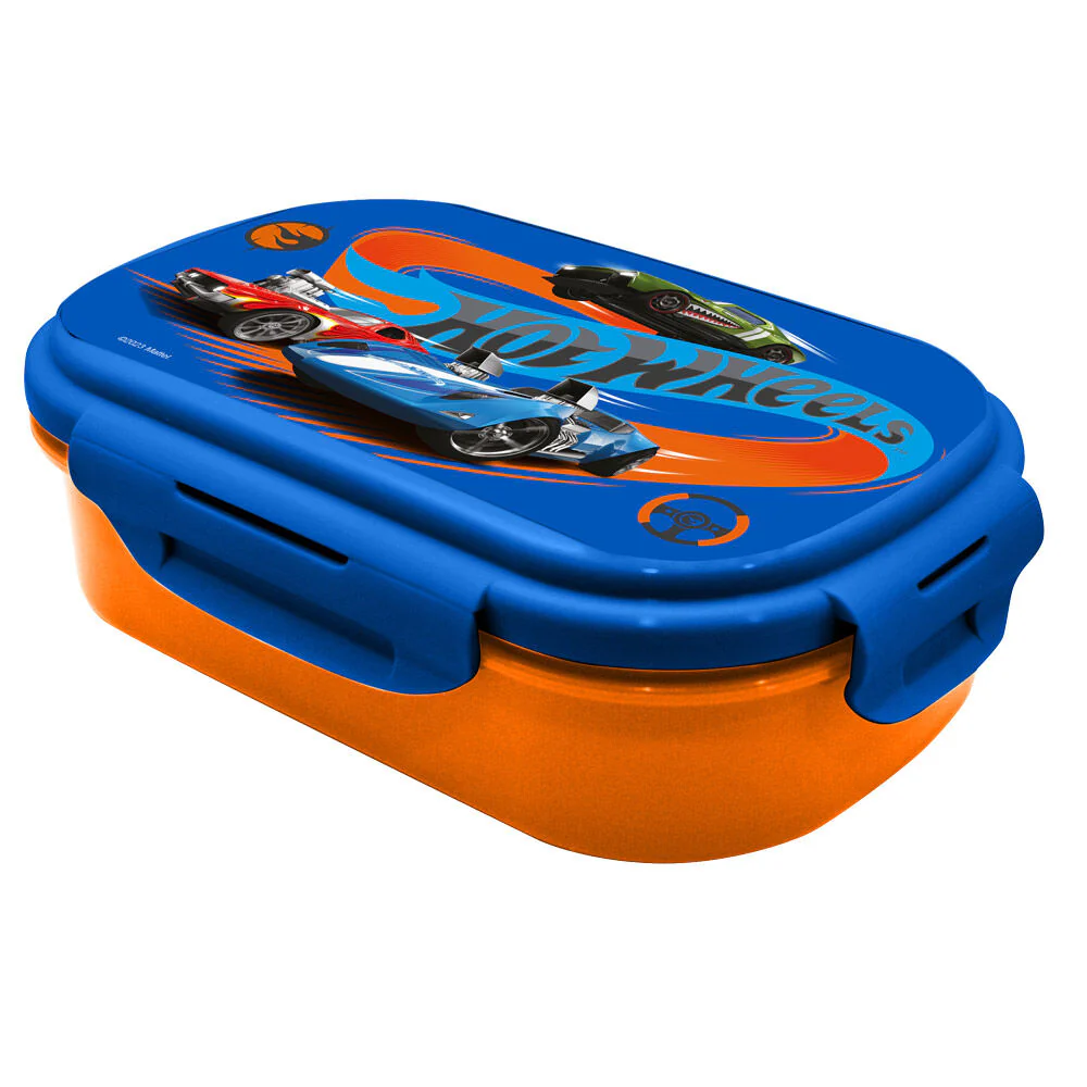 Sandwichera + Cubierto Hot Wheels