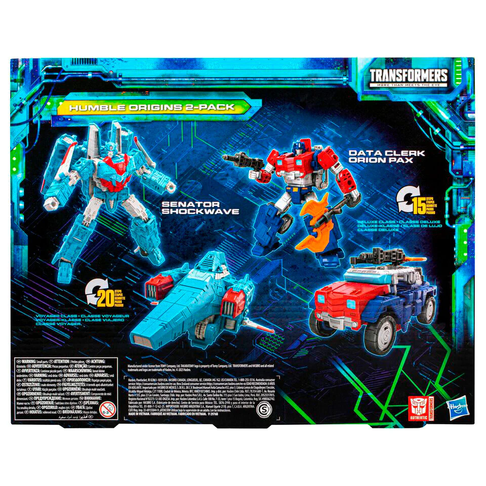 Set 2 Figuras Data Cleark & Senator Humble Origins Legacy Evolution Rise Of Tyranny Transformers 17,5Cm - Image 5