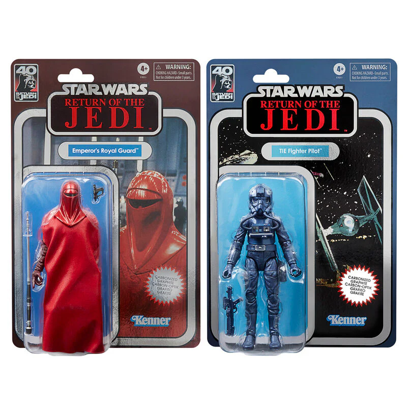 Set 2 Figuras Emperor Royal Guard & Tie Fighter Pilot Return Of The Jedi Star Wars
