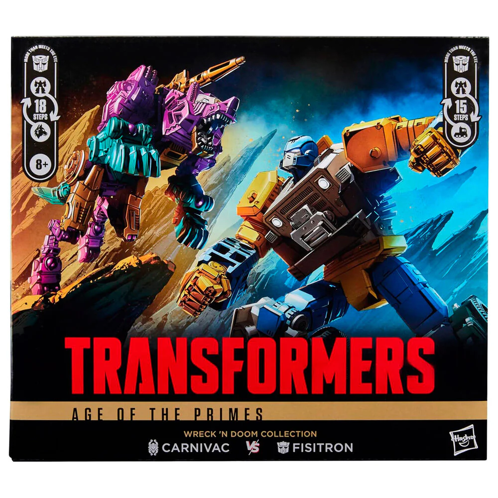Set 2 Figuras Fisitron & Carnivac Transformers Age Of The Primes 14Cm - Image 2