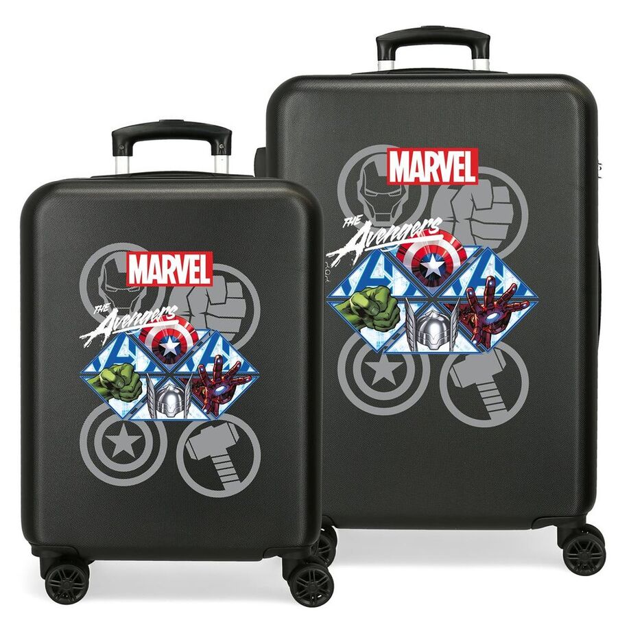 Set 2 Maletas Trolley Abs Heroes Los Vengadores Avengers Marvel