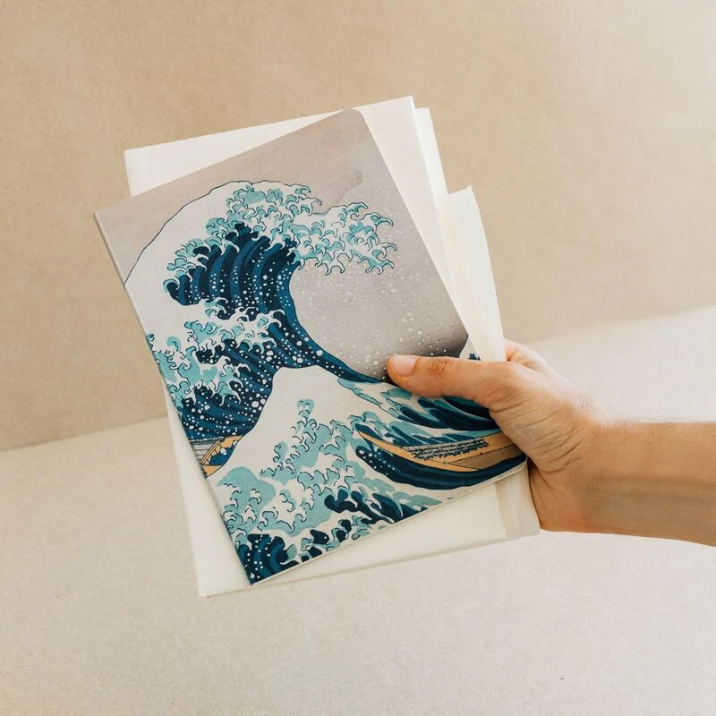 Set 3 Cuadernos A5 La Gran Ola De Kanagawa Hokusai - Image 3