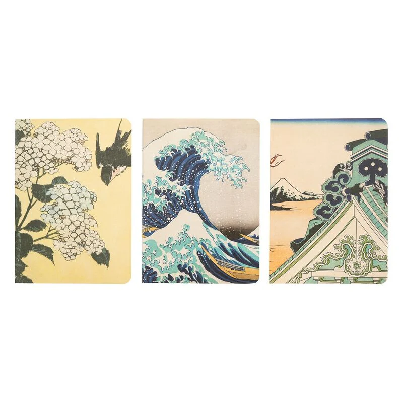 Set 3 Cuadernos A6 La Gran Ola De Kanagawa Hokusai - Image 2