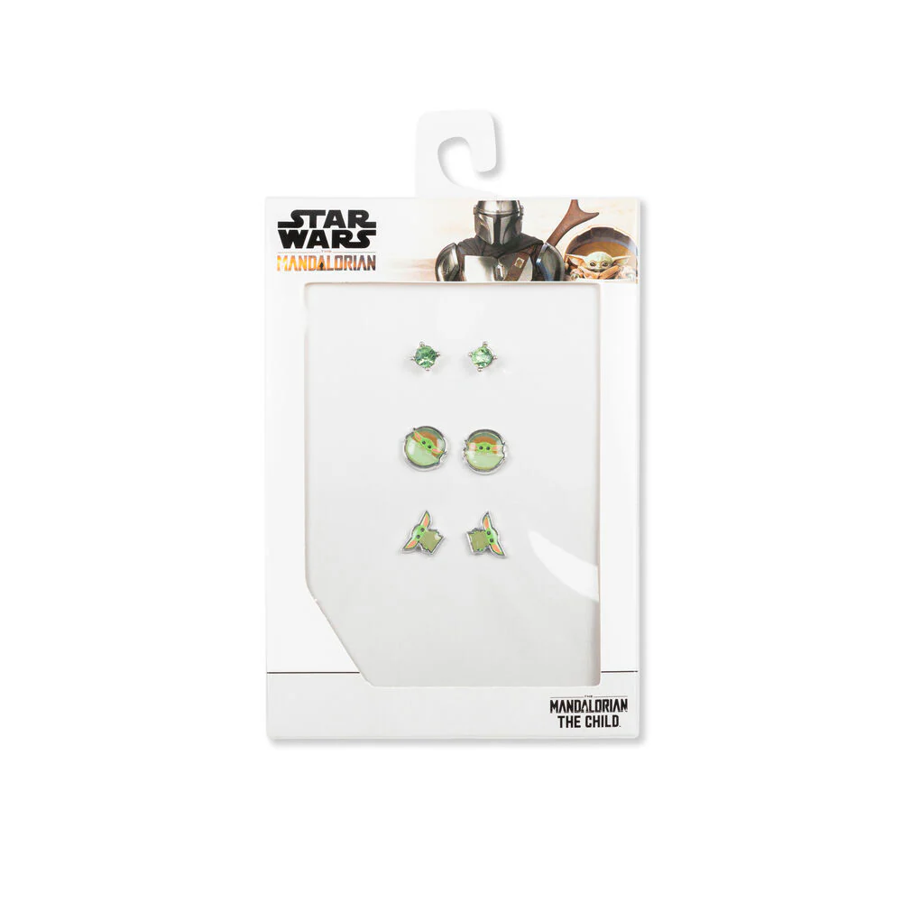 Set 3 Pares De Pendientes Baby Yoda Star Wars - Image 2