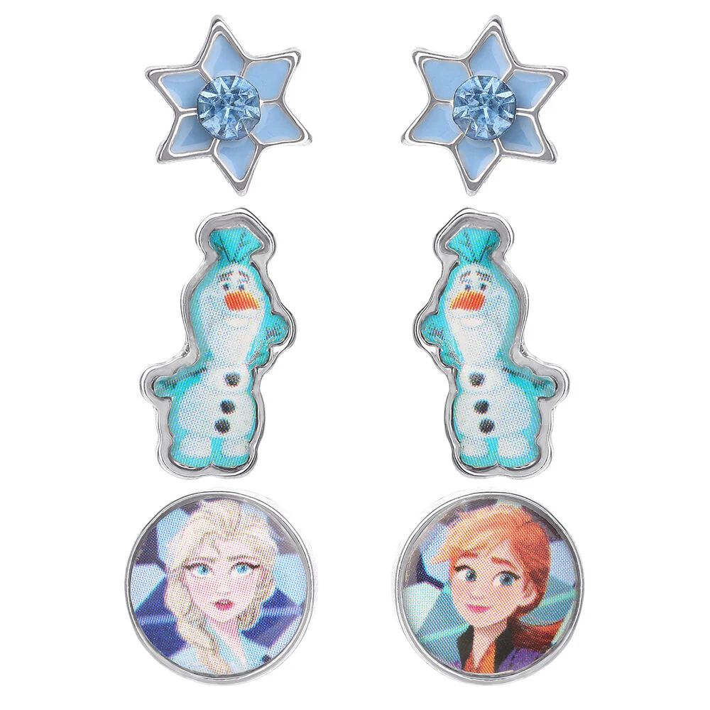 Set 3 Pares De Pendientes Frozen Disney