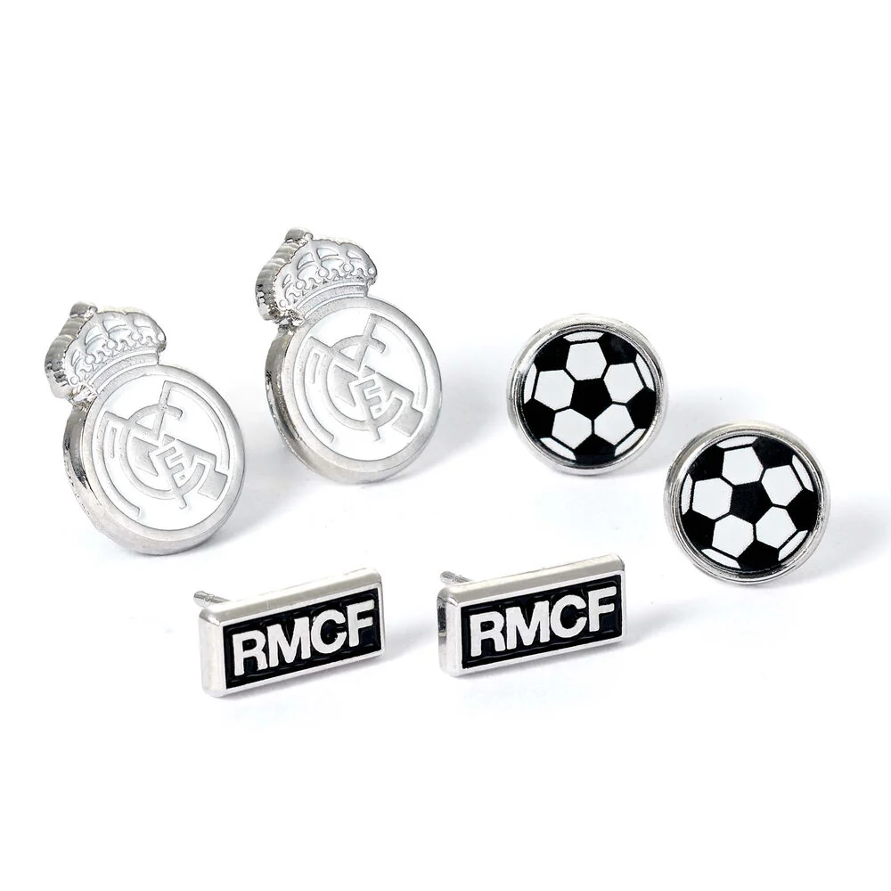 Set 3 Pares De Pendientes Real Madrid - Image 2