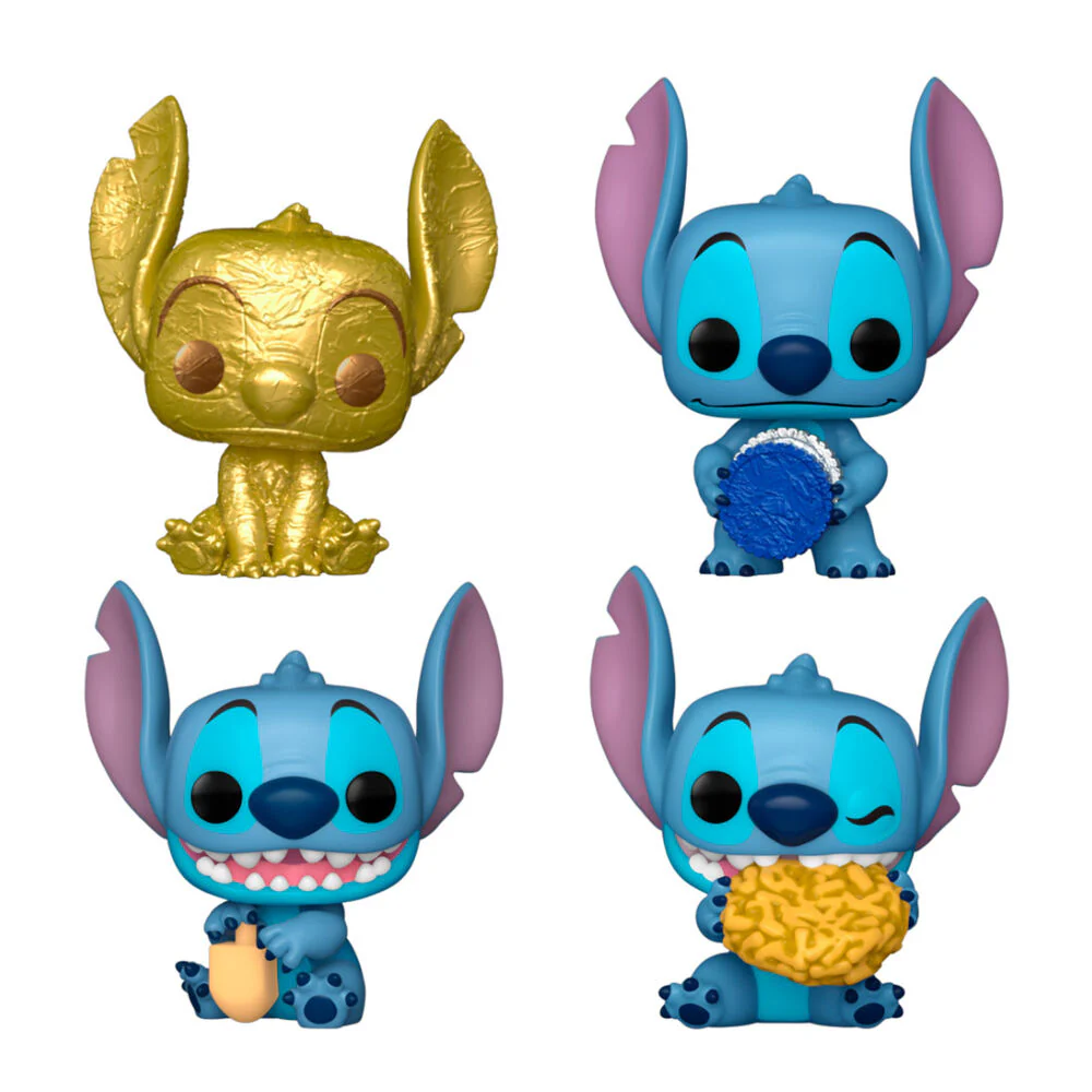 Set 4 Figuras Pocket Pop Disney Stitch Happy Hanukkah