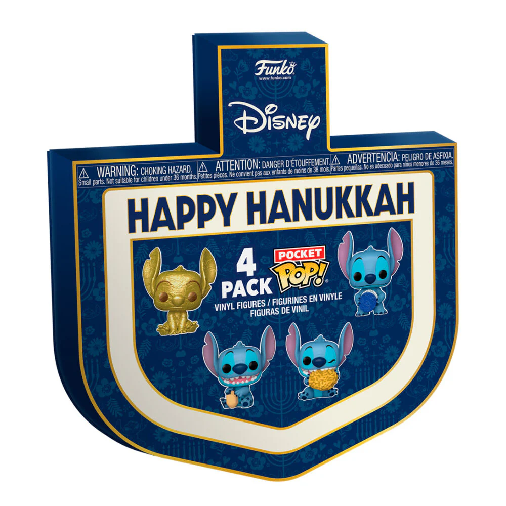 Set 4 Figuras Pocket Pop Disney Stitch Happy Hanukkah - Image 2