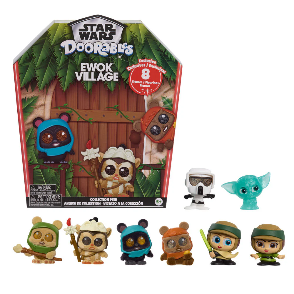 Set 8 Figuras Ewok Collection Peek Star Wars Doorables Surtido - Image 2