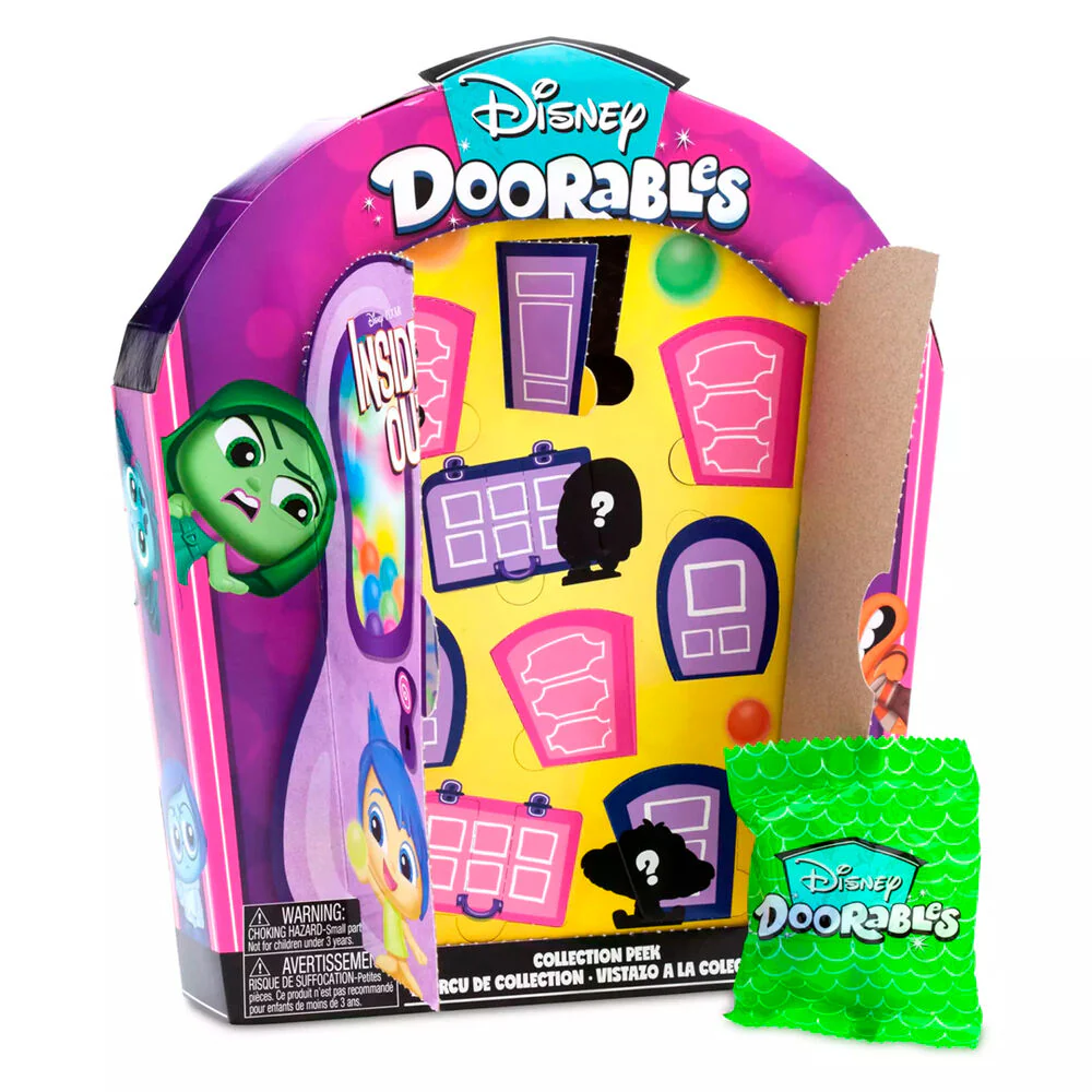 Set 9 Figuras Del Reves 2 Doorables Disney Pixar 4Cm