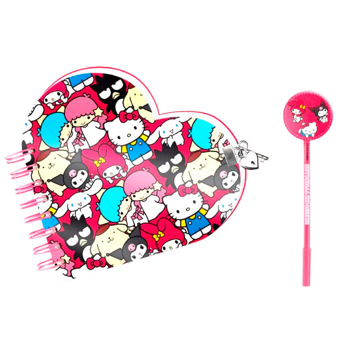 Set Diario + Boligrafo Friends Hello Kitty