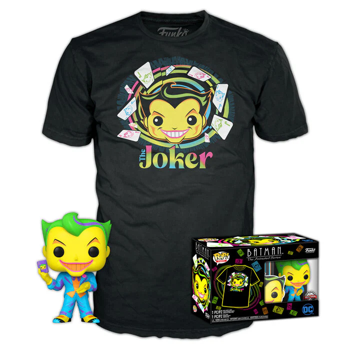 Set Figura Pop & Tee Dc Comics Batman Joker Exclusive