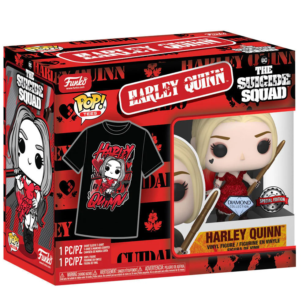 Set Figura Pop & Tee Dc Comics Escuadron Suicida Harley Quinn - Image 7
