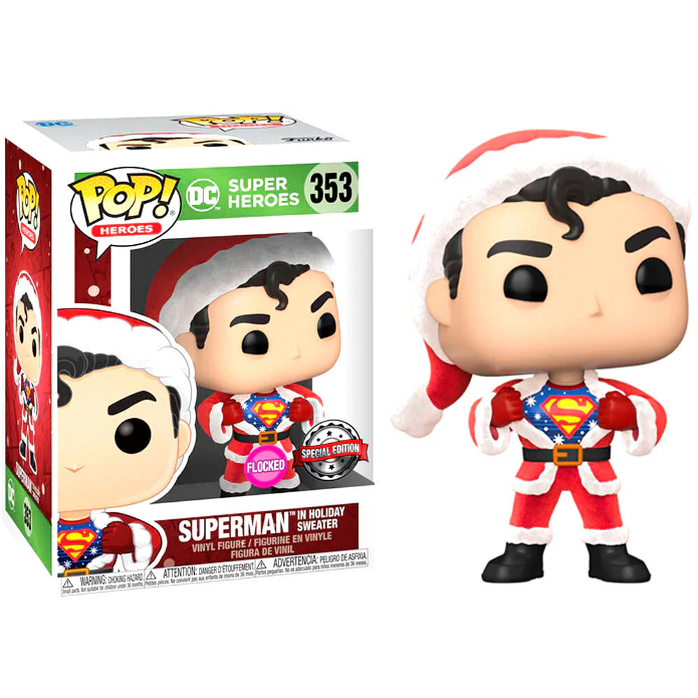 Set Figura Pop & Tee Dc Comics Superman Exclusive Flocked - Image 2