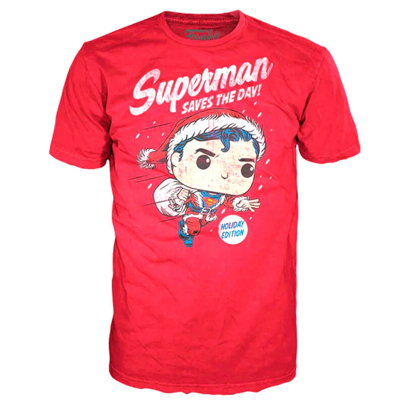 Set Figura Pop & Tee Dc Comics Superman Exclusive Flocked - Image 5