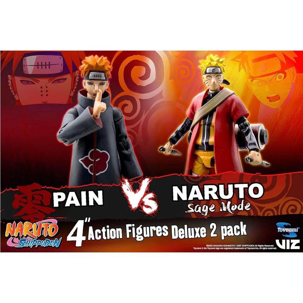 Set Figuras Naruto Vs Pain Sage Mode 25Th Anniversary Naruto Shippuden 10Cm - Image 2