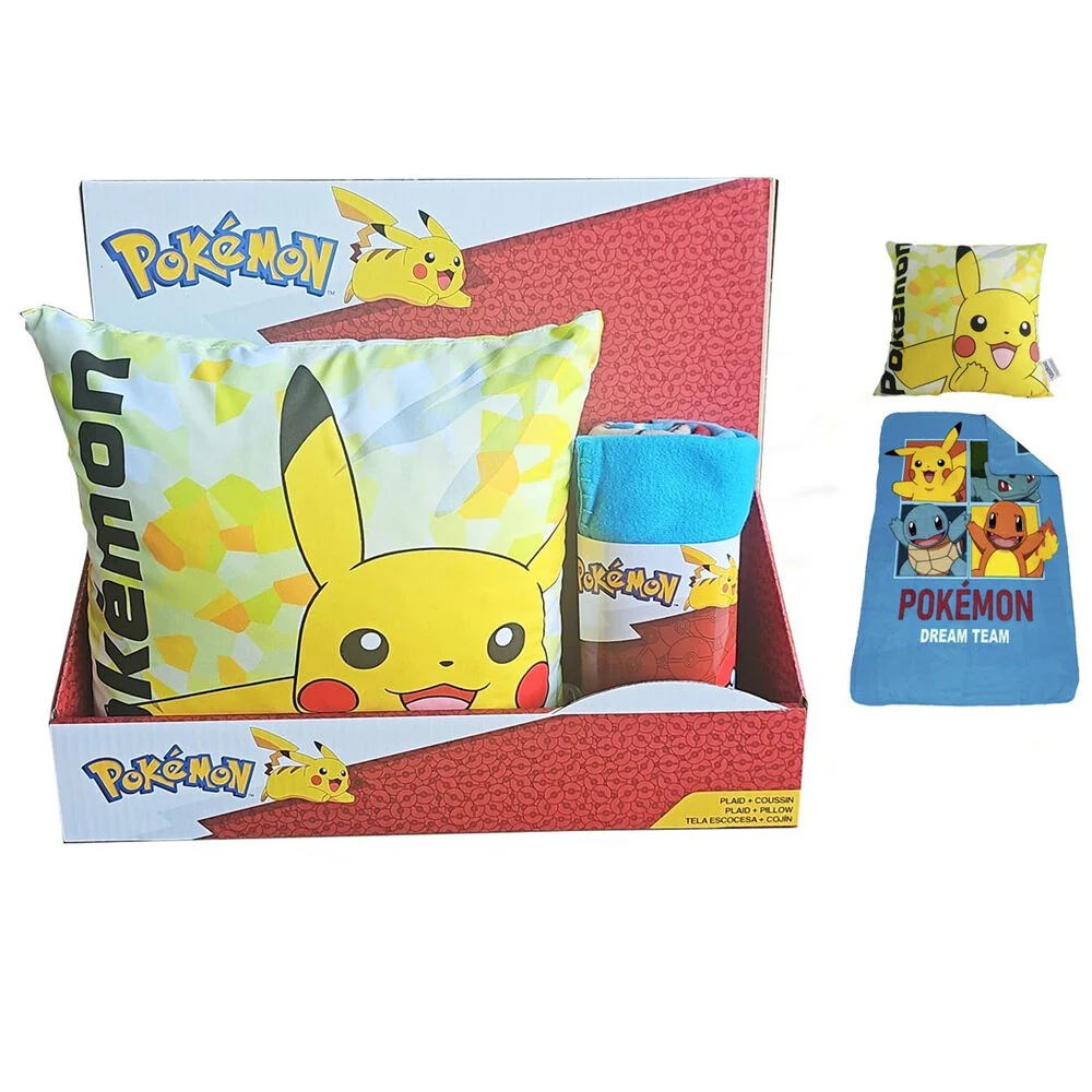 Set Manta Polar + Cojin Pokemon 3