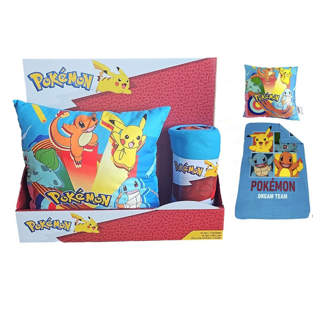 Set Manta Polar + Cojin Pokemon 4