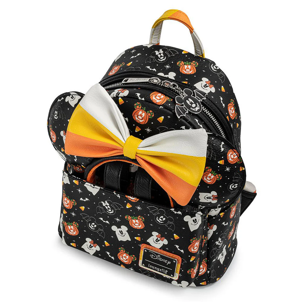 Set Mochila + Diadema Orejas Spooky Halloween Mickey And Minnie Disney Loungefly 27Cm - Image 3