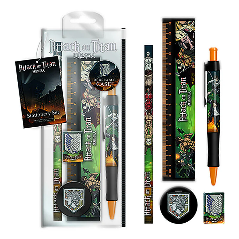 Set Papeleria Attack On Titan