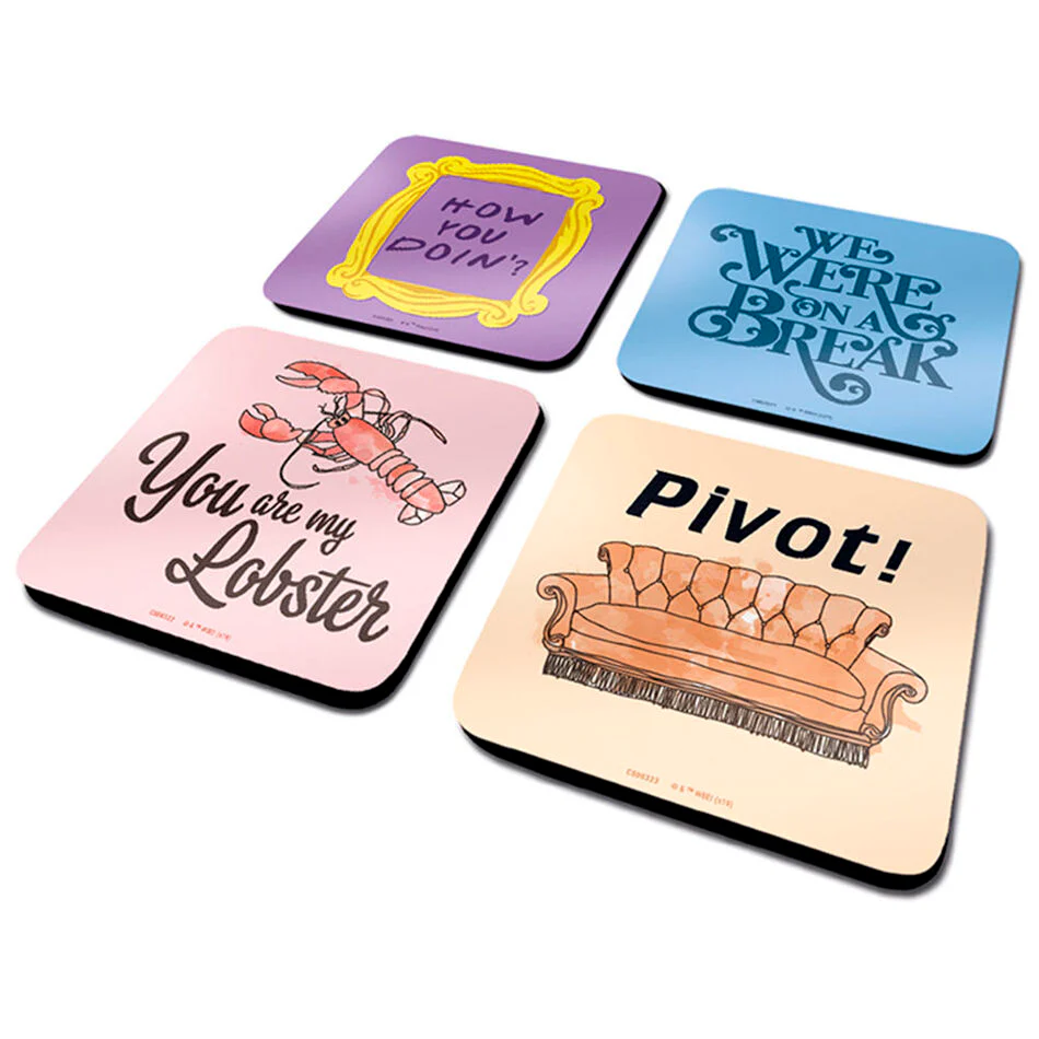 Set Posavasos Frases Friends