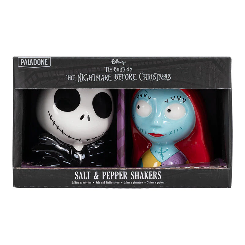 Set Salero Y Pimentero Jack & Sally Pesadilla Antes De Navidad Disney 7Cm - Image 2