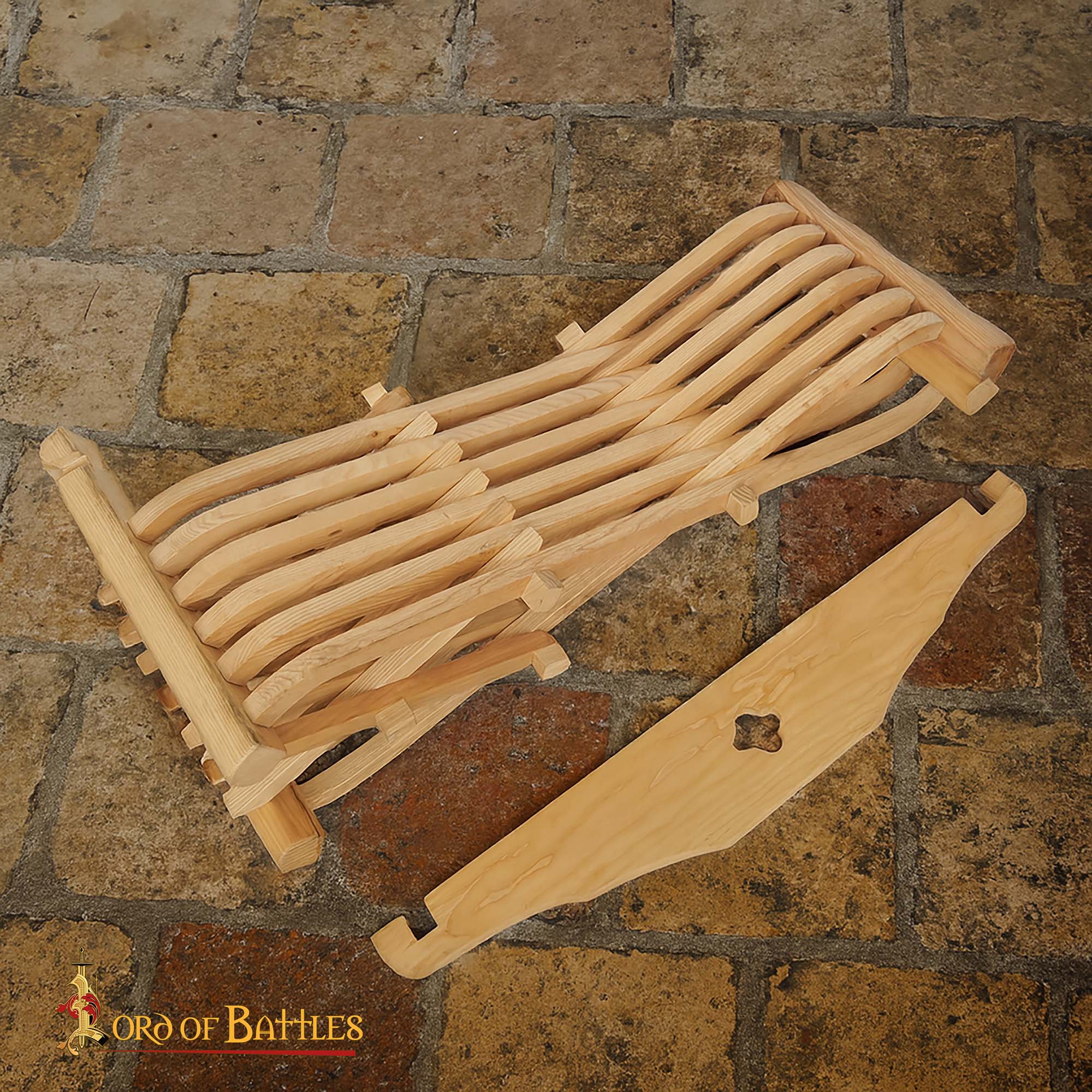Silla Medieval Savonarola Plegable de Fresno - Image 4