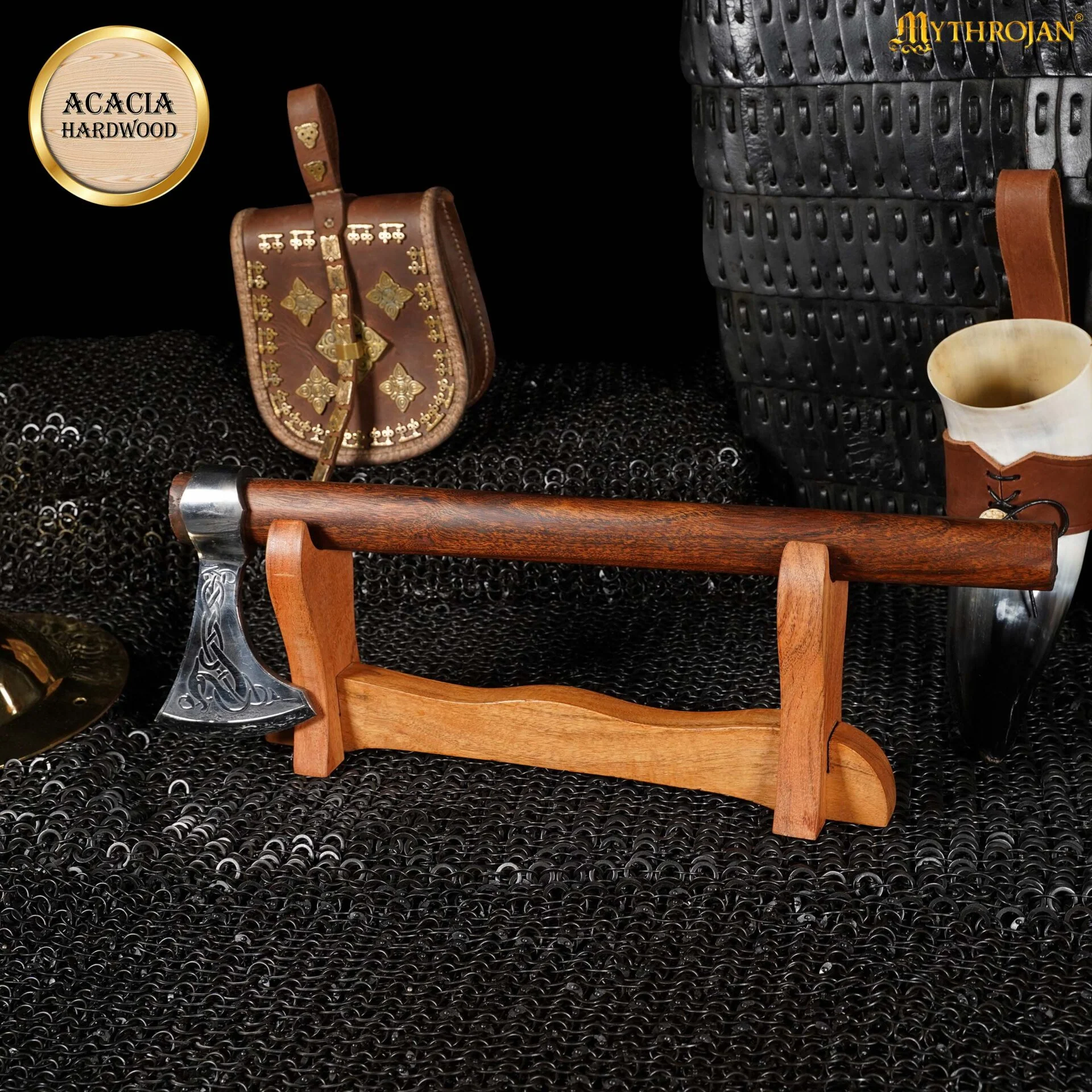Soporte de Madera para Espada Mythrojan (pequeño) "simple &amp; Portátil" - Image 4