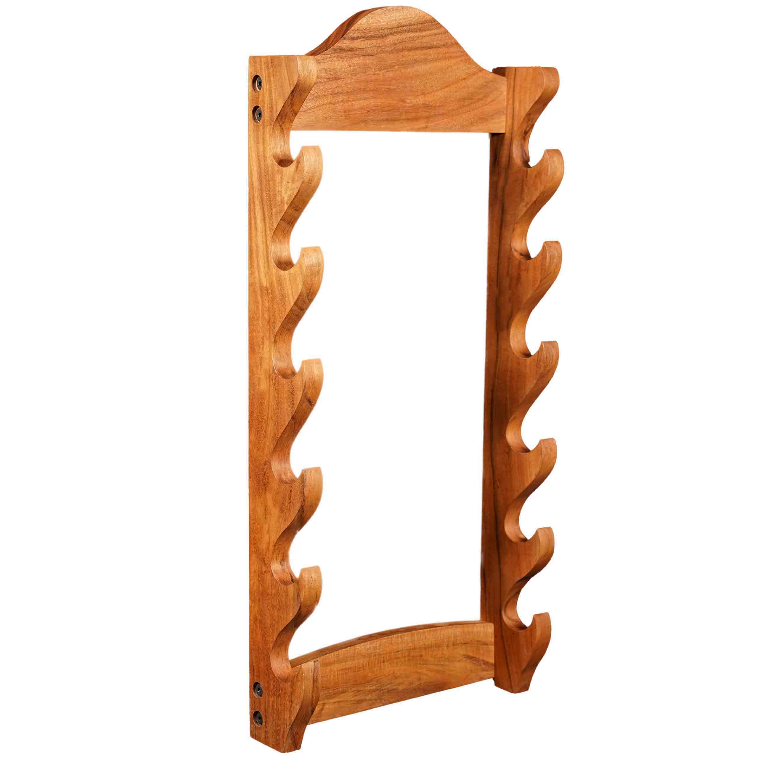Soporte de Madera para Espadas de Un Nivel | Estante de Madera Maciza con Acabado Natural | Exposición de Armas Medievales y Victorianas - Image 6
