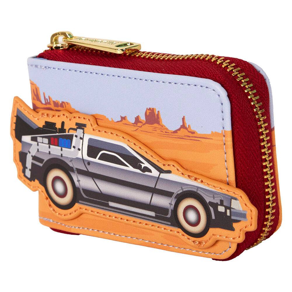 Tarjetero 40Th Anniversary Delorean Accordion Regreso Al Futuro Loungefly - Image 5