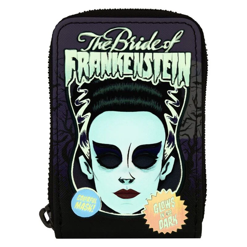 Tarjetero Bride Of Frankenstein Neon Mask Universal Monster Loungefly - Image 2