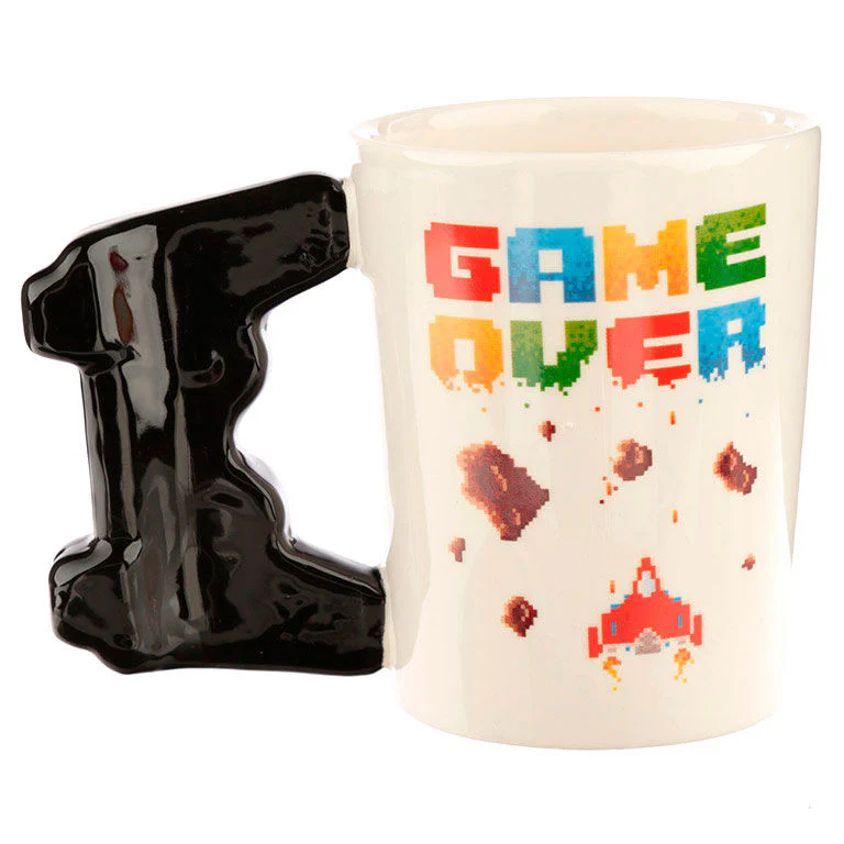 Taza Asa 3D Mando Videojuego Pixel Game Over - Image 3