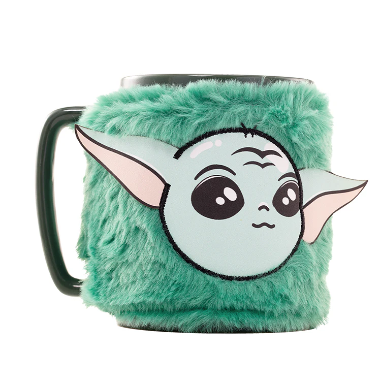 Taza Funda De Peluche Grogu Mandalorian Star Wars 440Ml
