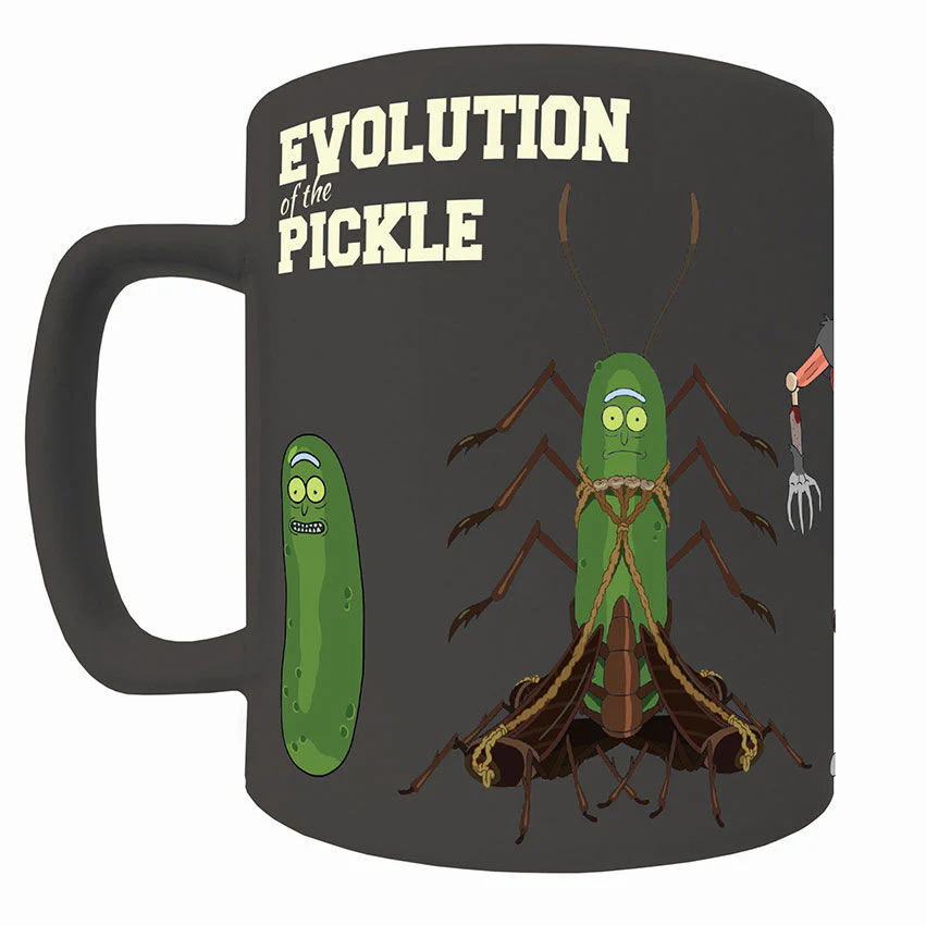 Taza Funda De Peluche Pickle Rick And Morty 440Ml - Image 2