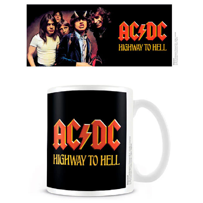 Taza Highway To Hell Coffee Acdc