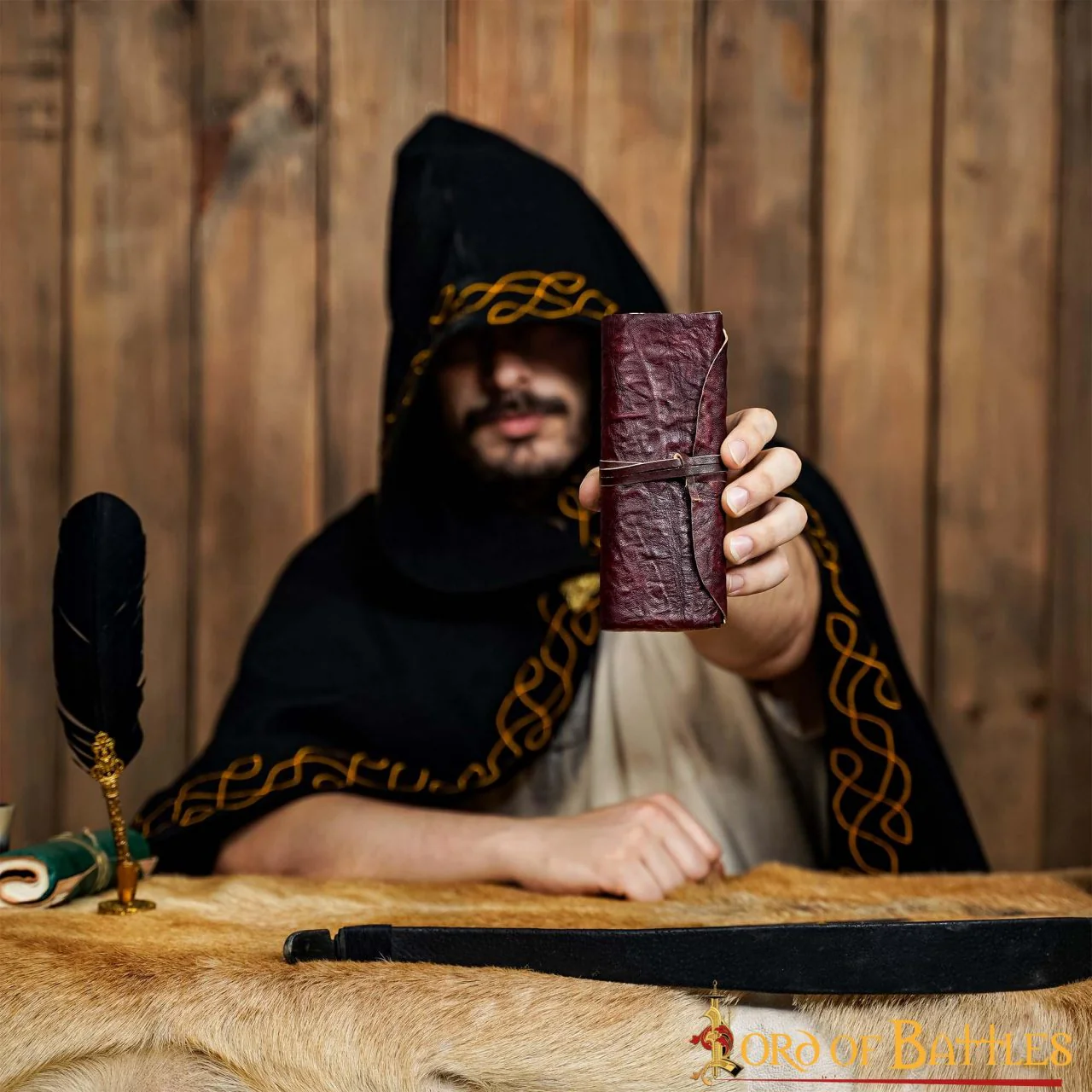 The Mythical Wanderer Diario de Pergaminos de Cuero Marrón - Image 11