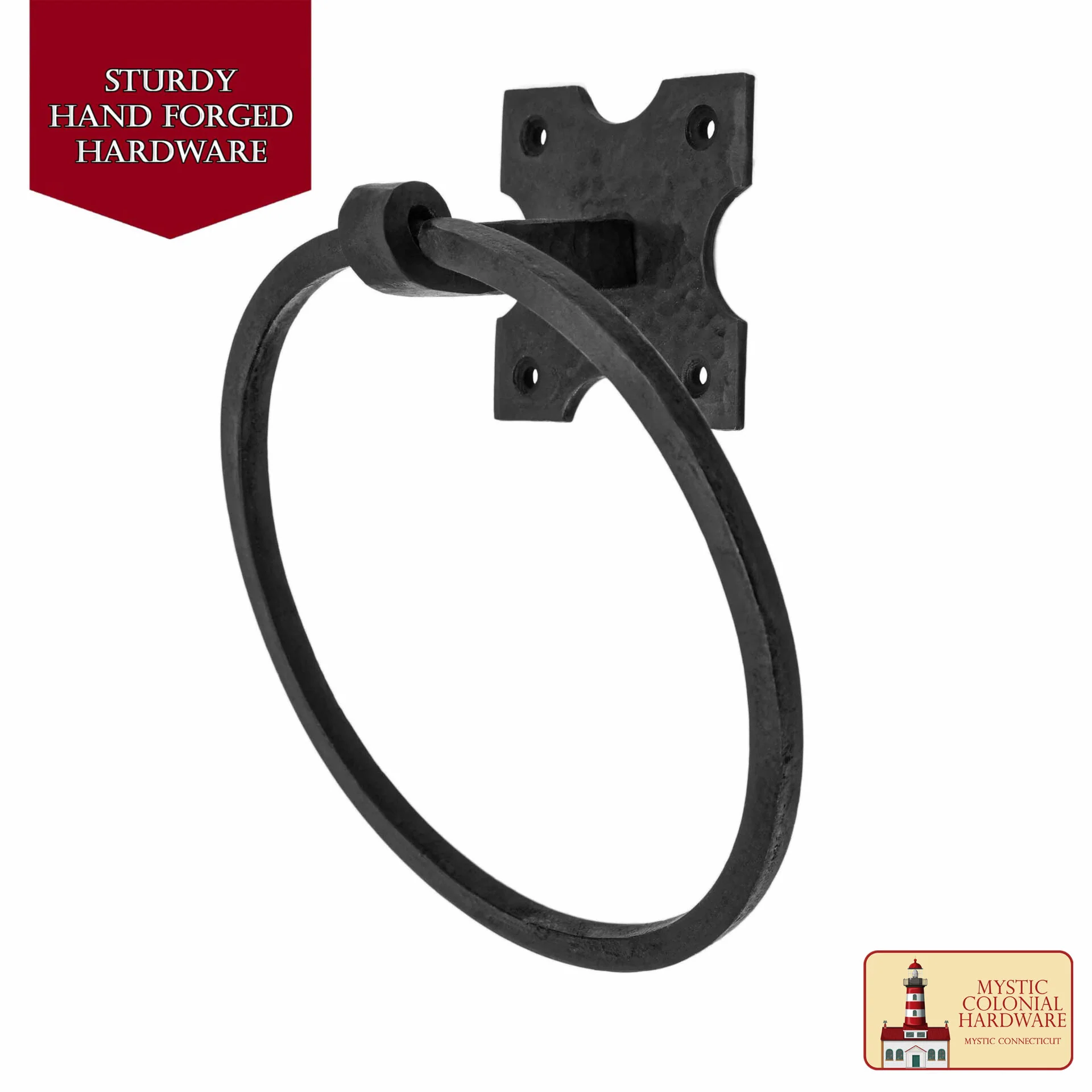 Toallero de Pared Rústico Forjado a Mano: Ideal para Cuartos de Baño y Cocinas Victorianos, Coloniales, Retro, Steampunk, Góticos, Barrocos y Medievales, 15,9 Cm - Image 4