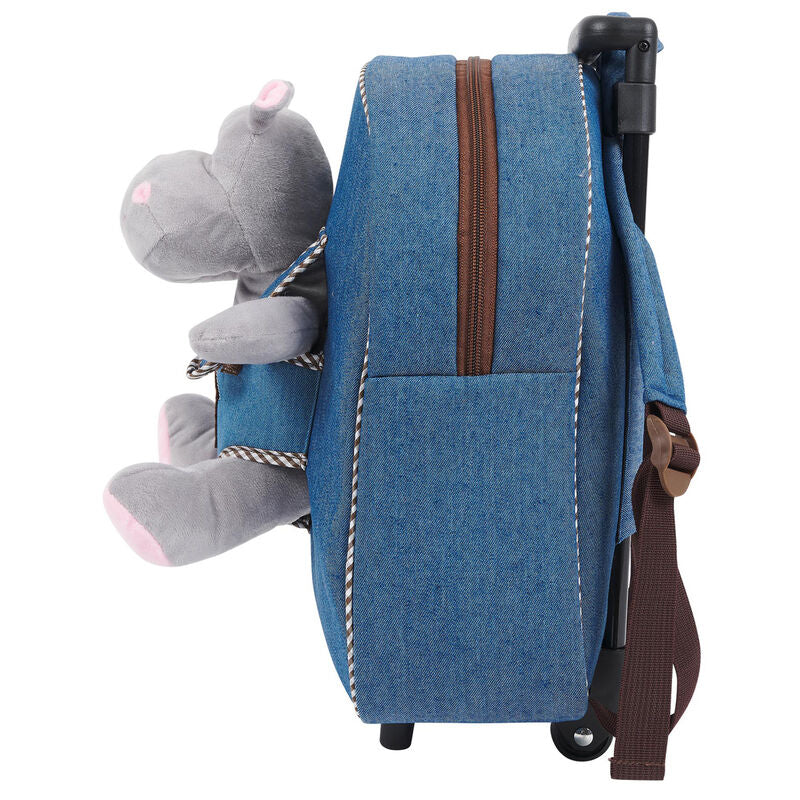 Trolley + Peluche Hipopotamo Holly 38Cm - Image 4