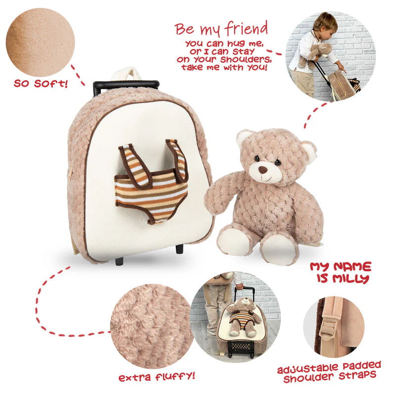 Trolley + Peluche Oso Milly 38Cm - Image 4