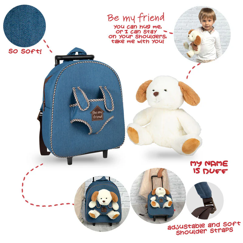 Trolley + Peluche Perro Duff 38Cm - Image 3