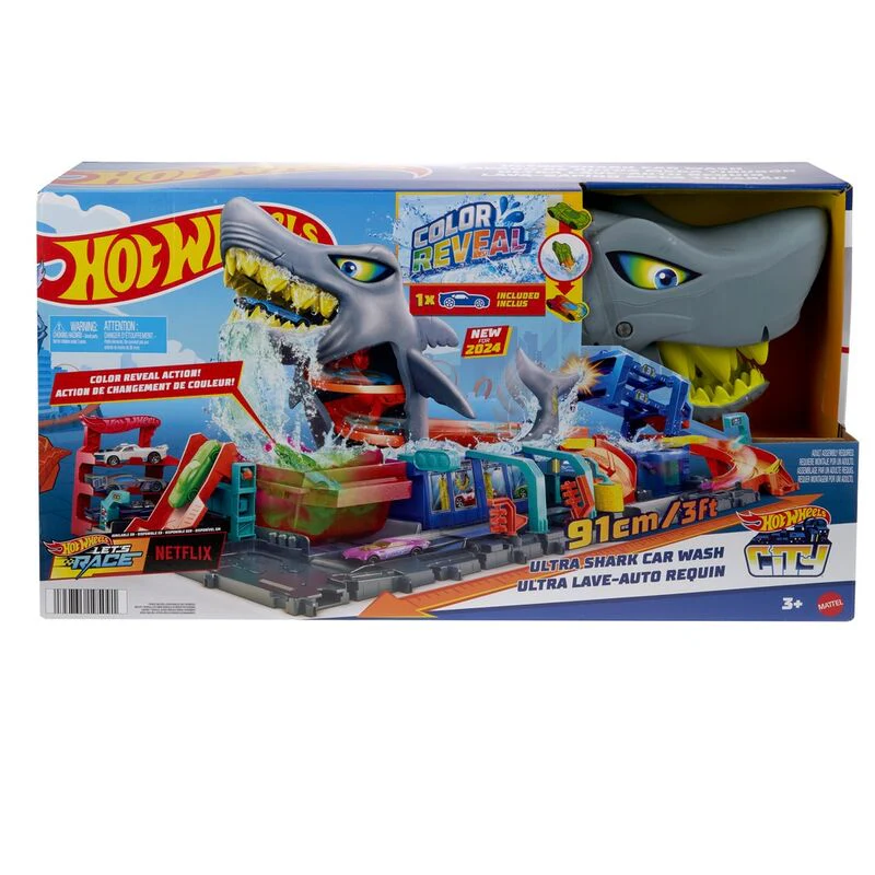 Tunel De Lavado Con Tiburón Hot Wheels City