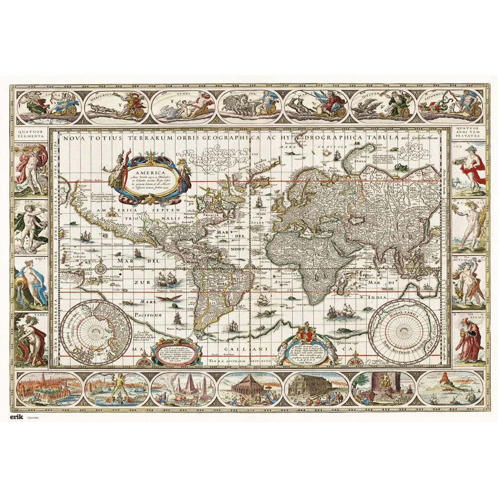 Vade Tapete Escritorio Mapa Del Mundo Antiguo