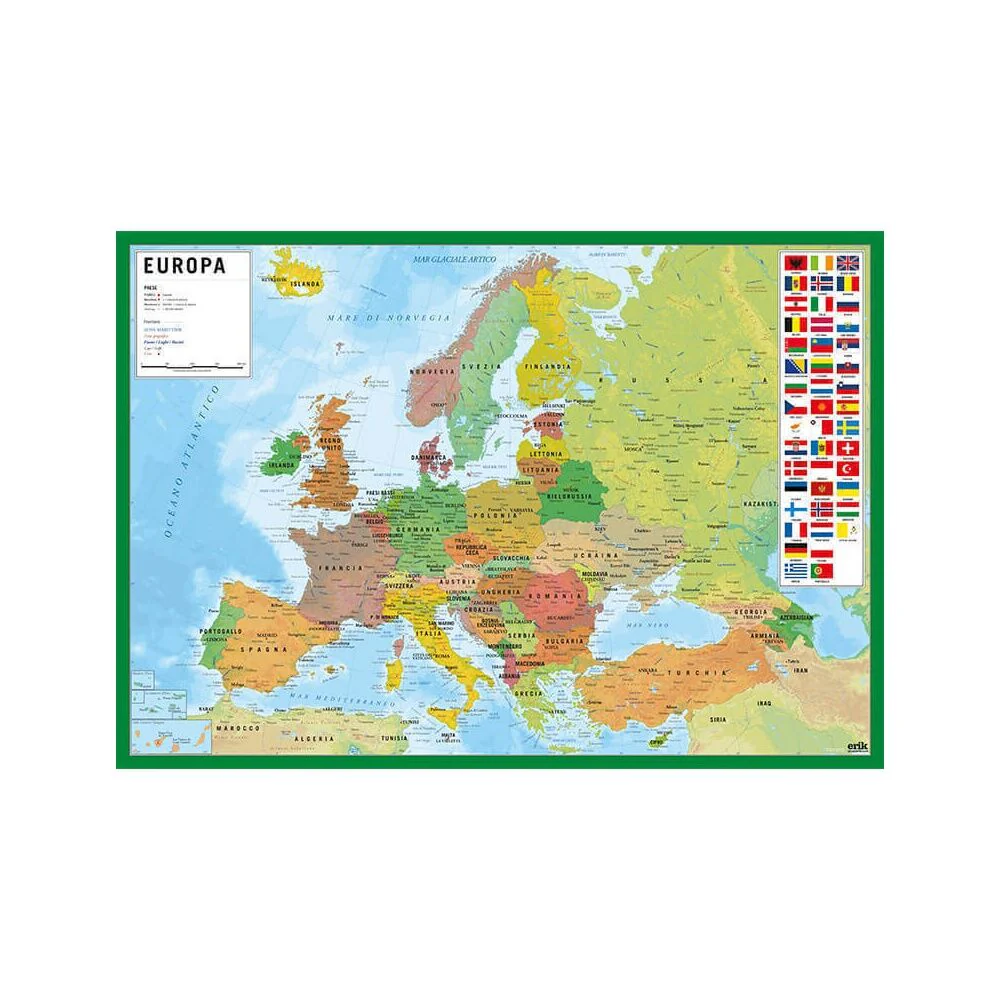 Vade Tapete Escritorio Mapa Europa Italiano