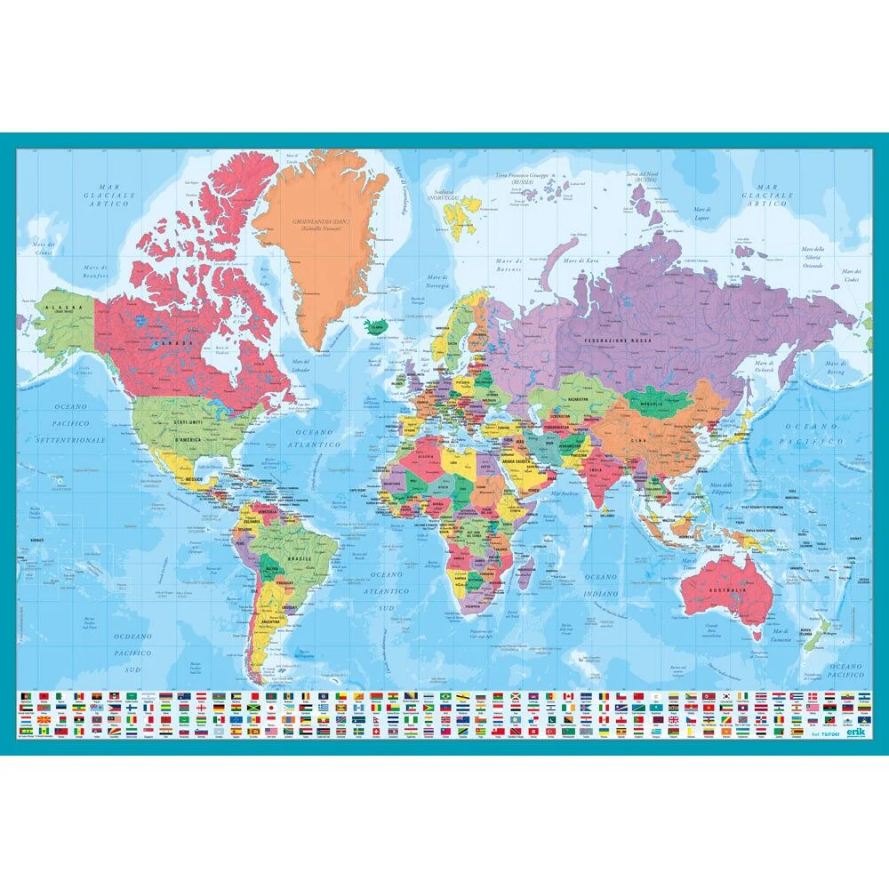 Vade Tapete Escritorio Mapa Mundo Italiano