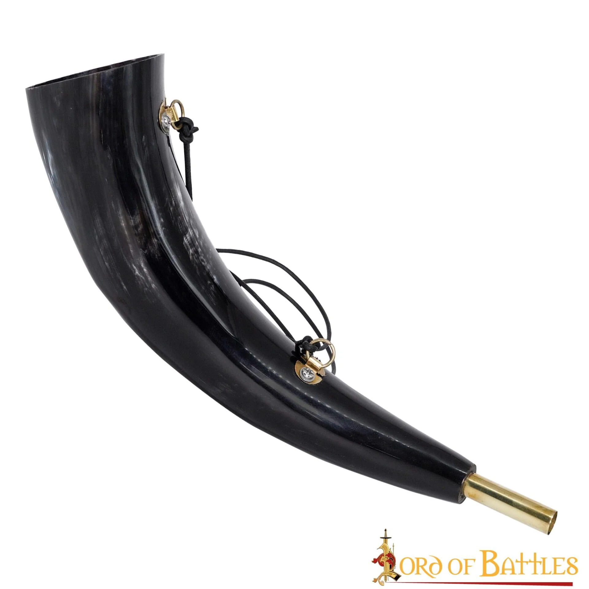 Viking Blowing Horn - Bocina de Buey de Origen Ético con Boquilla de Latón - Image 2