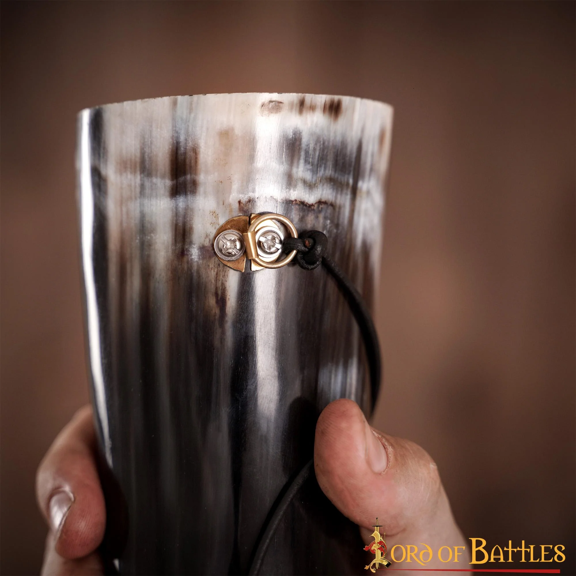 Viking Blowing Horn - Bocina de Buey de Origen Ético con Boquilla de Latón - Image 8