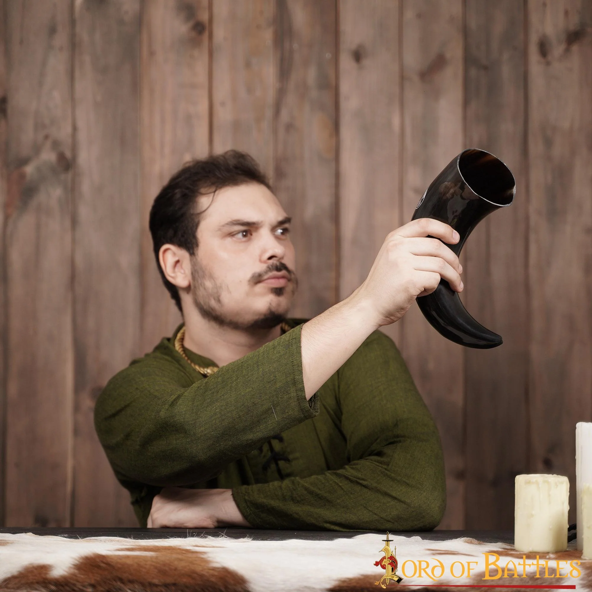 Viking Drinking Horn 400 - 500 Ml Cuerno de Buey Auténtico Hecho a Mano - Image 11