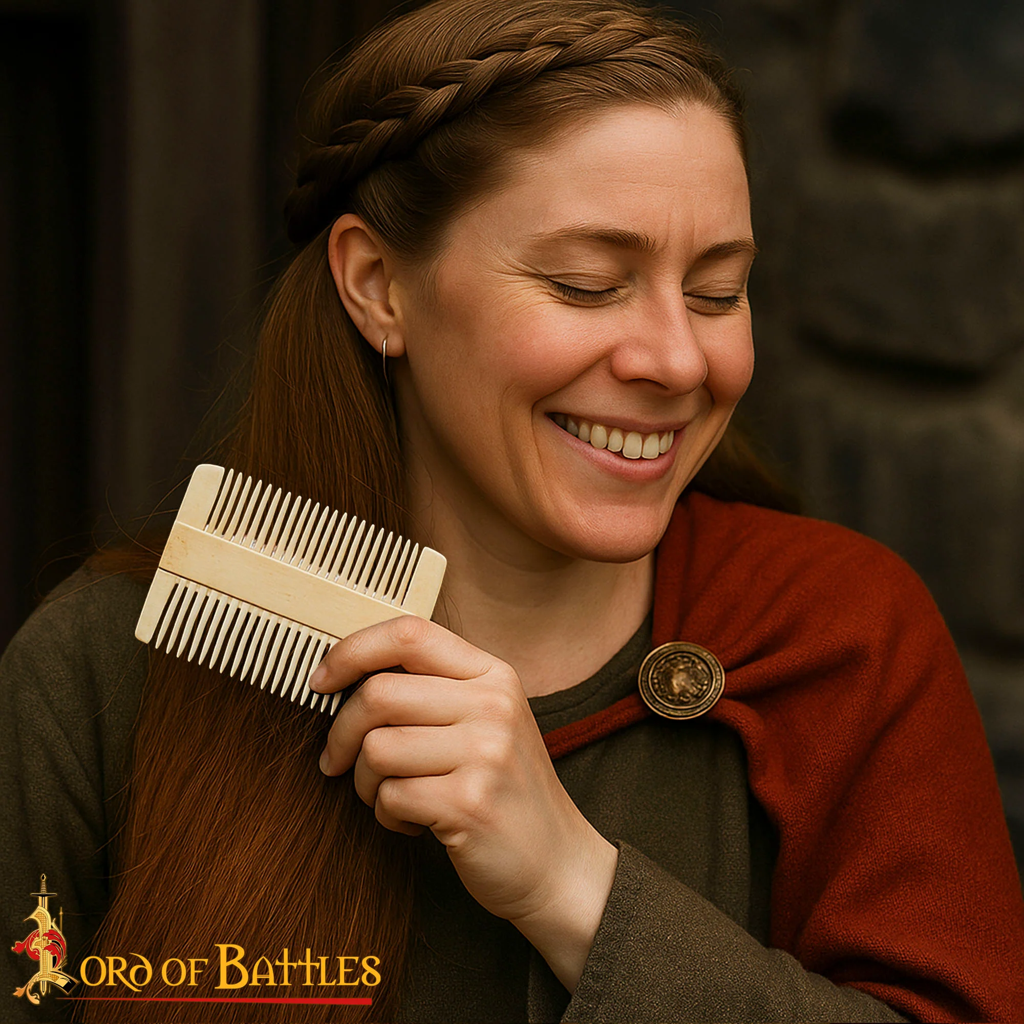 Viking Peine de Hueso de Doble Cara para Barba y Pelo - Image 5
